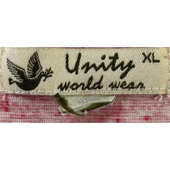 Unity World Wear XL Pink Patriotic Van Graphic Tee Rhinestone USA Flag - Picture 4 of 9